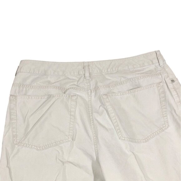 Lands End Khakis Cropped Pants Womens 12 Beige Tan Cotton Blend Pants - Picture 11 of 11